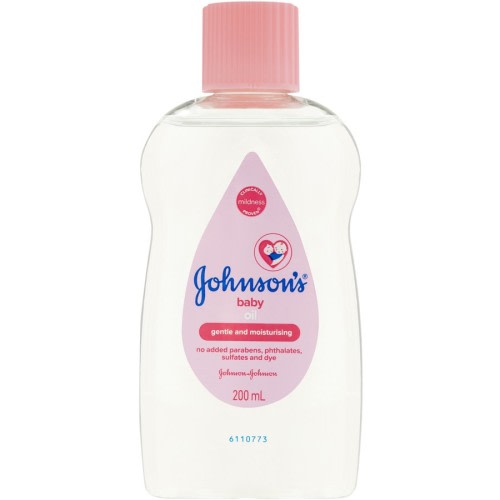 Johnson's Gentle Mild Moisturising Baby Oil 200mL