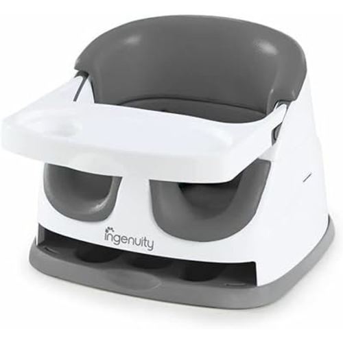 Ingenuity Baby Base 2-in-1 Seat - Slate - Booster Feeding Seat