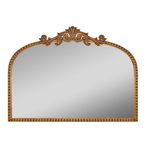 Crystal Art Gallery 24" x 34" Gold Traditional Arch Decor Mirror