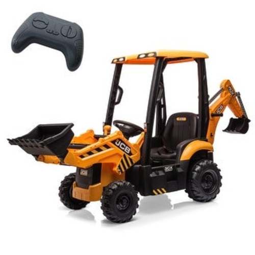 4 in 1 Ride on Tractor, Excavator & Bulldozer & Removable Tent