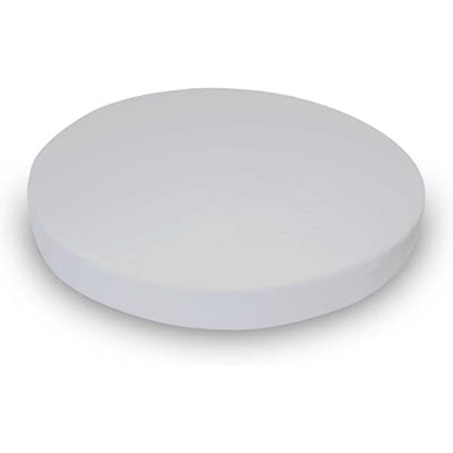 SheetWorld Baby Fitted Round Crib Sheet, 100% Cotton Jersey Hypoallergenic Sheet, Unisex Boy Girl, 42 x 42 inches, Silver Grey, Made in USA
