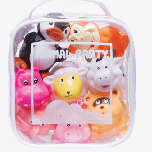 Animal Party Squirtie Baby Bath Toys – Elegant Baby