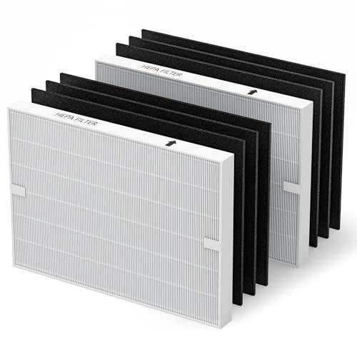 AP-1512HH Air Purifier Replacement Filter Set for Coway Airmega AP-1512HH and and Airmega 200M air Purifier, 2 HEPA and 6 Carbon Filters, Compared to Part #3304899