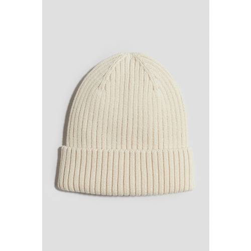 RIB-KNIT BEANIE