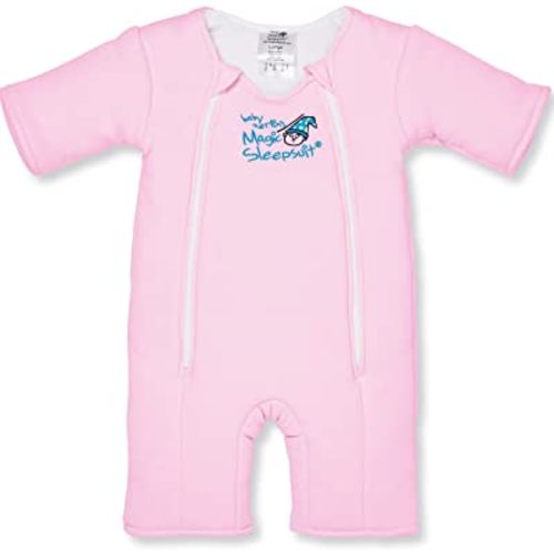 Baby Merlin's Magic Sleepsuit - 100% Cotton Baby Transition Swaddle - Baby Sleep Suit - Pink - 6-9 Months