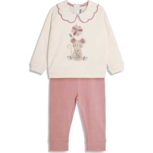 Mouse Appliqué Top & Leggings Set, 18-24M