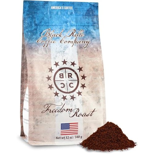 Black Rifle Coffee Company Freedom Roast, Medium Roast Ground Coffee, 12 OZ Bag