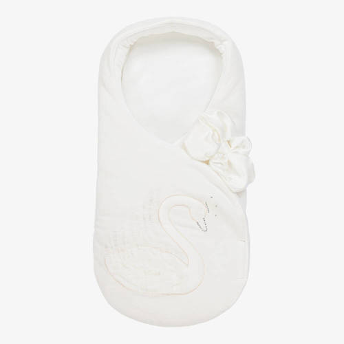 Sofija - Ivory Velour Baby Nest (69cm) | Childrensalon