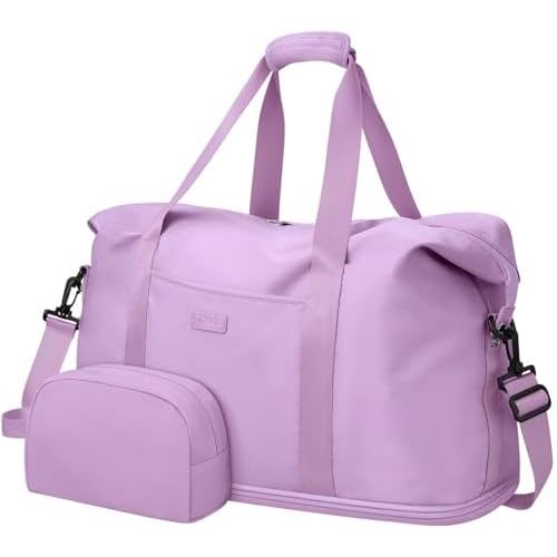 Expandable Travel Duffle Bags Weekender Overnight Bags for Women Men Hospital Bag for Women Labor Delivery with Toiletry Bag Waterproof