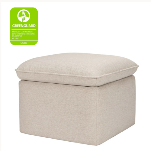 babyletto Cali Storage Ottoman - Performance Beach Eco Weave