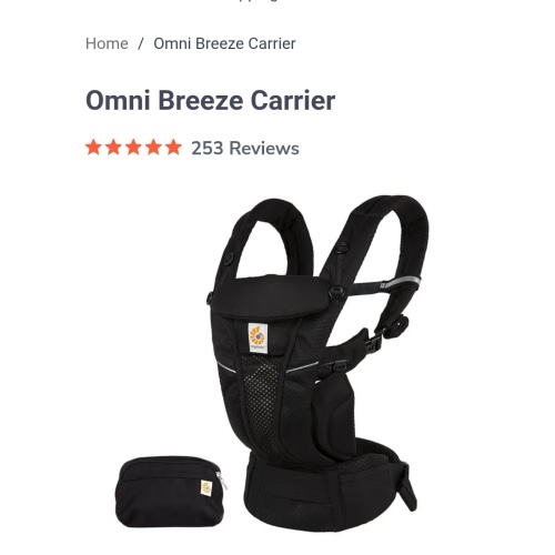 Omni Breeze Baby Carrier - 4 carry positions | Ergobaby