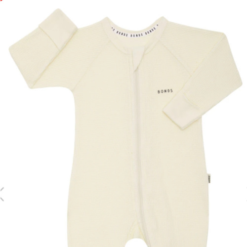 Bonds Waffle Zip Wondersuit | Baby Baby Coverall | BWYFA