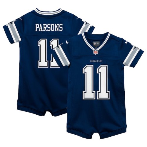 Infant Dallas Cowboys Micah Parsons Nike Navy Game Romper Jersey