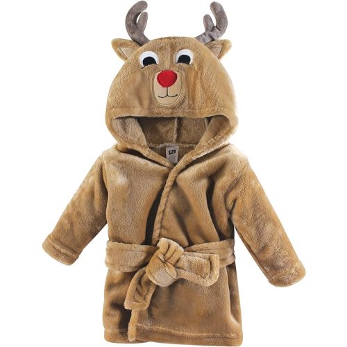 Hudson Baby Unisex Baby Plush Animal Face Bathrobe