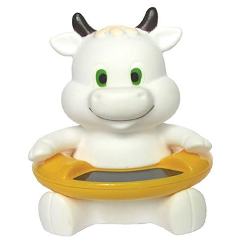 Baby Bath Thermometer Floating Bathtub Toy Cow