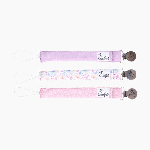 Copper Pearl Binky Clip Set (3 Pack) - Bloom