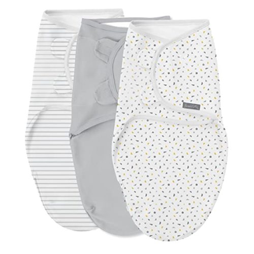 SwaddleMe Original Swaddle - Size Small/Medium, 0-3 Months, 3-Pack (Confetti) Easy to Use Newborn Swaddle Wrap Keeps Baby Cozy and Secure and Helps Prevent Startle Reflex - Confetti 3pk