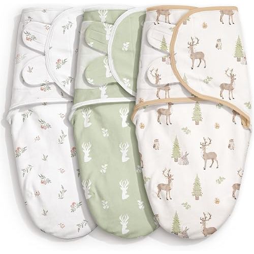 GLLQUEN BABY Swaddles for Newborns 0-3 Months, Adjustable & Easy Fastener