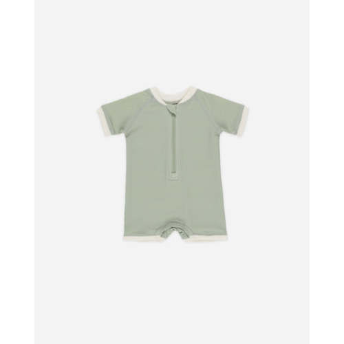 Zip Rashguard One-Piece || Sage