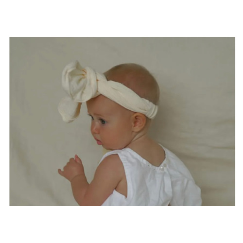 Cream Gauze Topknot – Mae and Rae