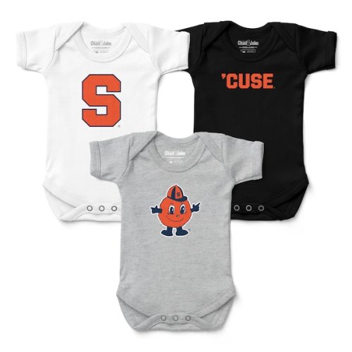 Syracuse Orange Chad & Jake Infant  Three-Pack Bodysuit Set