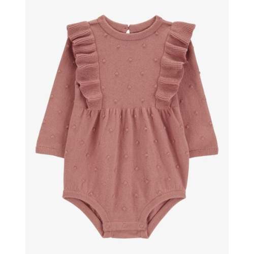 Baby Long-Sleeve Flutter Bodysuit - Carter's | Carter's