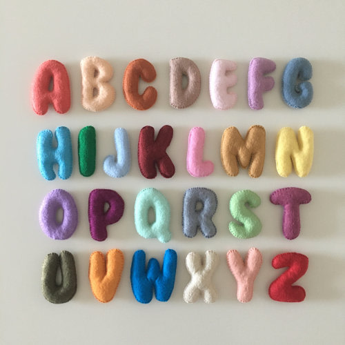 Felt Alphabet, Felt Letters, Toys for Kids, Learning Letters A-Z, Educational Toys, Toddler Toys, Stuffed Letters, Soft Letters for Kids
