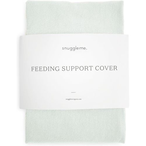 Snuggle Me Organic Feeding Support Pillow Cover, Machine Washable 100% Organic Cotton, Soft Nursing Cover for Breastfeeding, Pillow Slipcover for Baby Girls Boys Newborn - Sage