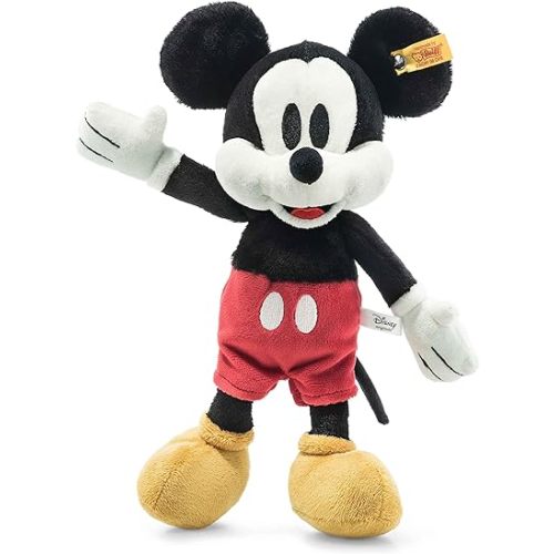 Steiff Disney Soft Cuddly Friends Mickey Mouse 12", Premium Stuffed Animal
