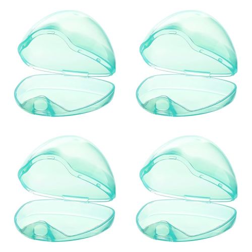 Accmor Pacifier Case, Pacifier Holder Case, Pacifier Container for Travel, BPA Free,Transparent Green, 4 Pack