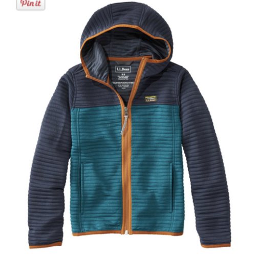 Kids' Airlight Full-Zip Hoodie, Colorblock | Fleece & Lightweight Jackets at L.L.Bean
