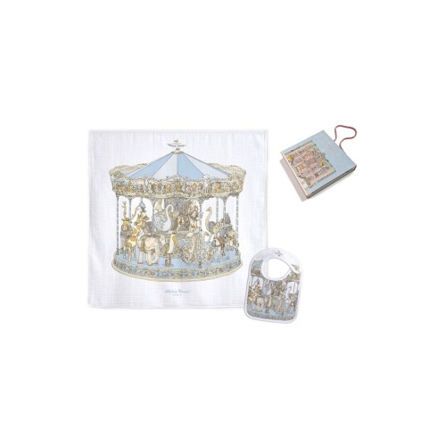 Carousel Bib & Swaddle Set