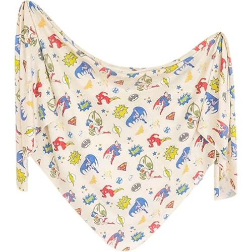 Copper Pearl Baby Swaddle Blanket - Premium Knit Baby Blanket, Large Soft Stretchy Receiving Blankets for Baby Boy and Girl, Swaddles for Newborn, Infant, and Toddler (Justice League™)