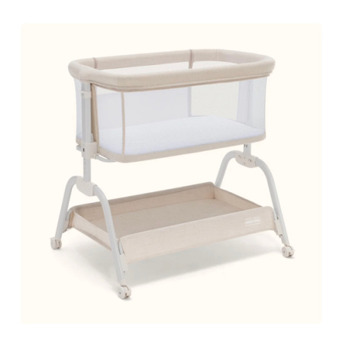 HARPPA Cuddly Lite | 2-in-1 Baby Bassinet & Bedside Sleeper for Newborns with Anti-Reflux Mattress | Adjustable Height, Attaches to Bed, CPSC Certified, Tool-Free Setup & Portable Wheels | Safe Co-Sleeping, Compact Design for Small Spaces, Ideal for Newbo