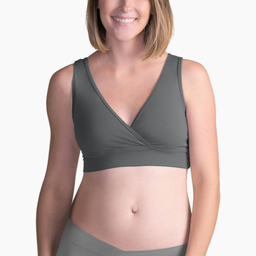 Kindred Bravely French Terry Racerback Nursing Sleep Bra - Grey, X-Small