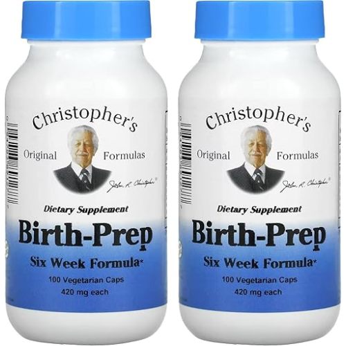 Dr.Christopher's Original Formulas, Birth-Prep Six Week Formula, 420 mg, 100 Veggie Caps (Pack of 2)