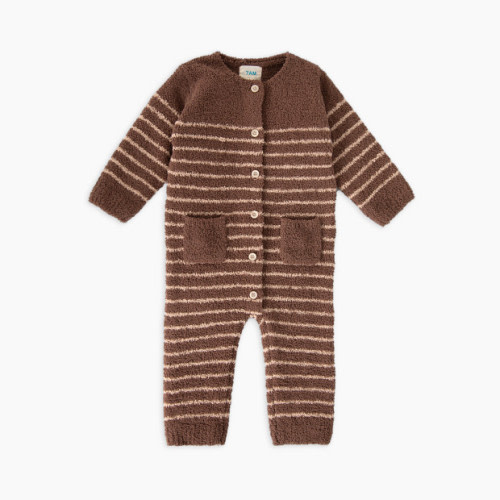 Long Sleeved Romper - Choco, Pecan