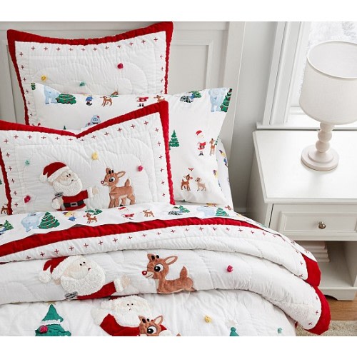 Rudolph® Quilted Shams | Pottery Barn Kids