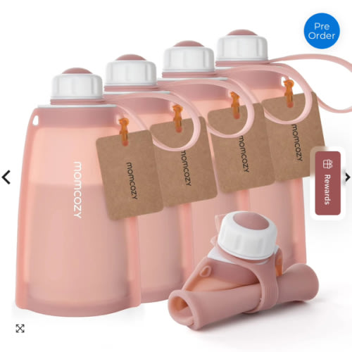 Reusable Silicone Breastmilk Bags for Breastfeeding