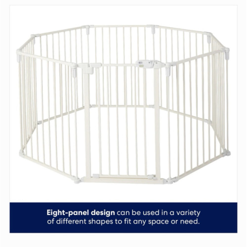 FRISCO Steel 8-Panel Configurable Gate and Playpen, 30-in, White - Chewy.com