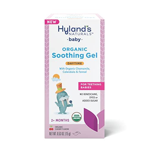 Hyland's Naturals Baby - Organic Daytime Soothing Gel, with Chamomile, Calendula, & Fennel, Easy-to-Apply, Ages 2 Months & Up, 0.53 Ounce