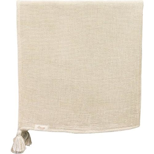 Crane Baby Hazelwood Luxe Blanket, Soft Cotton Nursery and Stroller Blanket, Cotton and Cashmere, 36" x 36"