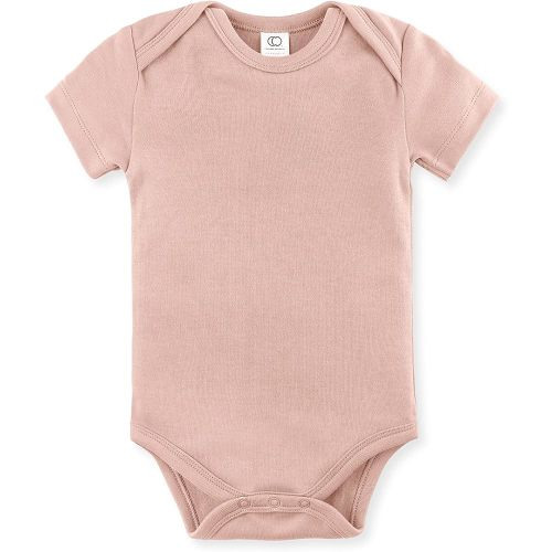 Colored Organics Unisex Baby Organic Cotton Bodysuit - Short Sleeve Infant One Piece