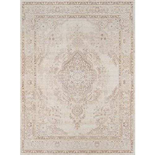 Momeni Rugs Isabella Polyester Area Rug, 4' X 6', Ivory
