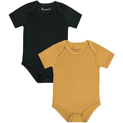 Jimonda Baby Bodysuits Rayon from Bamboo Short Sleeve Baby Boys Girls Rompers Soft Outfits Newborn Clothes