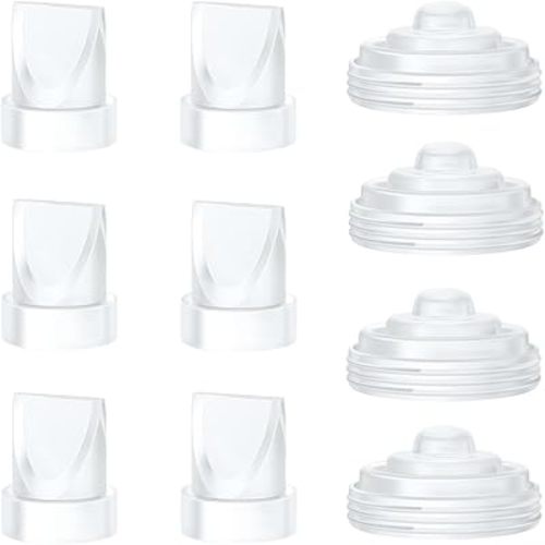 6PCS Duckbill Valves & 4PCS Diaphragm Compatible with Momcozy M5 Wearable Breast Pump, Replacement Pump Parts Accessories Compatible for M5 Momcozy, Not Original Mom Cozy Accessories