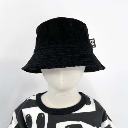NOT SO BASIC BLACK CORD BUCKET HAT