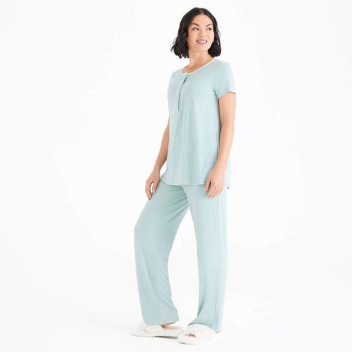 women's seaglass modal magnetic signature short sleeve pajama set – Magnetic Me