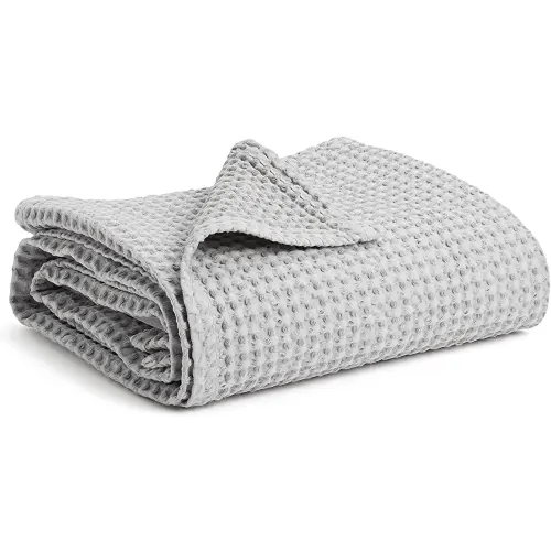 Simka Rose Waffle Baby Blanket Cotton Soft Breathable Swaddle Blanket for Baby Nursery, Stroller & Crib Blanket - Baby Receiving Blankets for Boys & Girls Gender Neutral Toddler Blanket