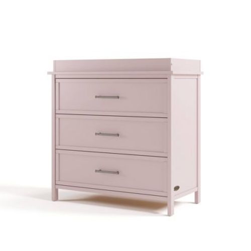 Graco Classic 3 Drawer Dresser with Removable Changing Topper - Blush